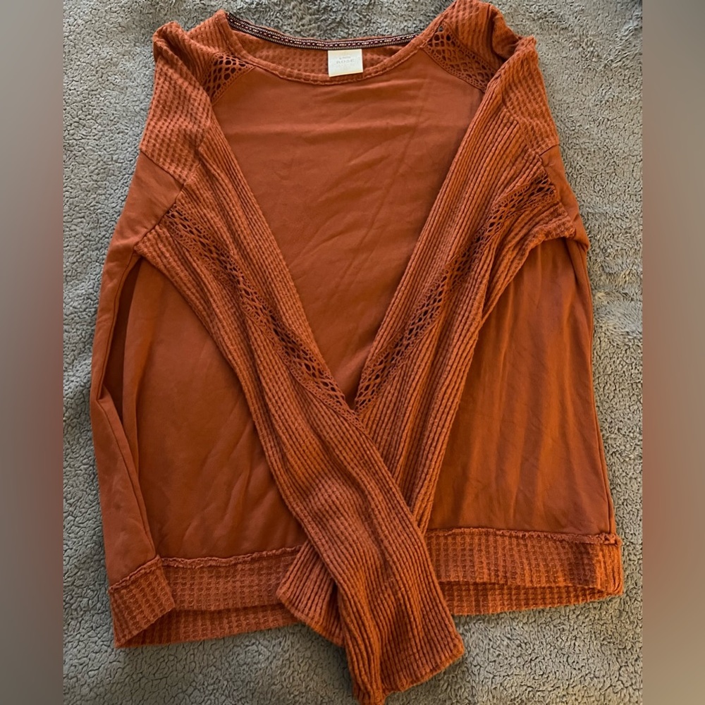 Knox Rose size XL waffle thermal long sleeve shirt